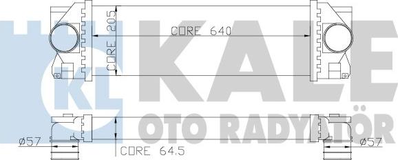 KALE OTO RADYATÖR 342800 - Интеркулер autocars.com.ua