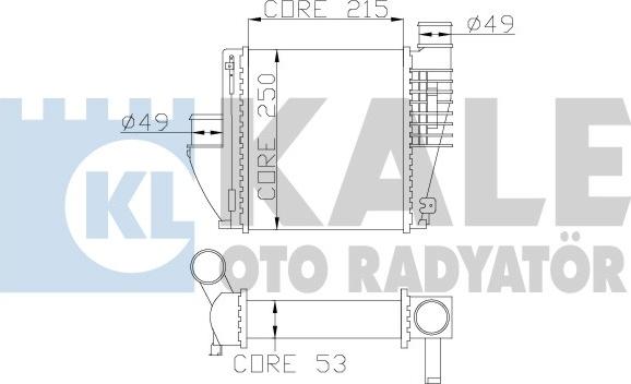 KALE OTO RADYATÖR 342815 - Интеркулер autocars.com.ua