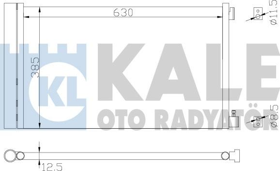 KALE OTO RADYATÖR 342905 - Конденсатор, кондиціонер autocars.com.ua