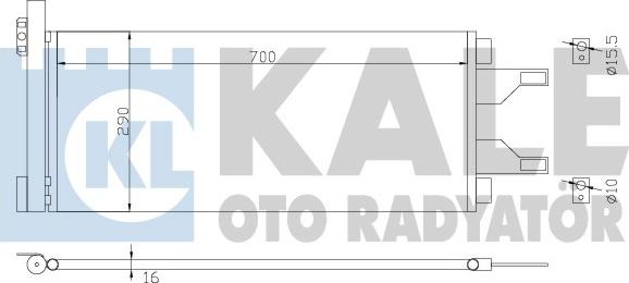 KALE OTO RADYATÖR 343085 - Конденсатор кондиционера autodnr.net