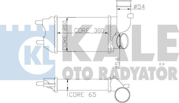 KALE OTO RADYATÖR 343500 - Интеркулер autocars.com.ua