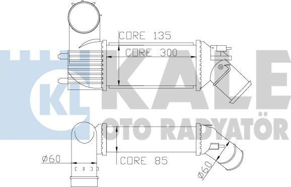 KALE OTO RADYATÖR 343600 - Интеркулер autocars.com.ua