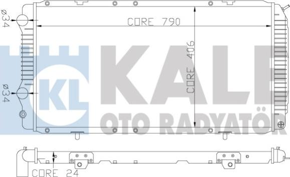 KALE OTO RADYATÖR 344340 - Радиатор, охлаждение двигателя autodnr.net