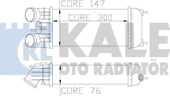 KALE OTO RADYATÖR 344600 - Интеркулер autocars.com.ua