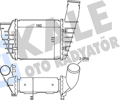 KALE OTO RADYATÖR 344725 - Интеркулер autocars.com.ua