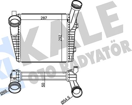 KALE OTO RADYATÖR 344745 - Интеркулер autocars.com.ua