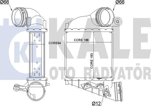 KALE OTO RADYATÖR 344770 - Интеркулер autocars.com.ua