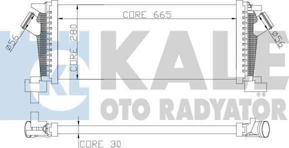 KALE OTO RADYATÖR 344800 - Интеркулер autocars.com.ua