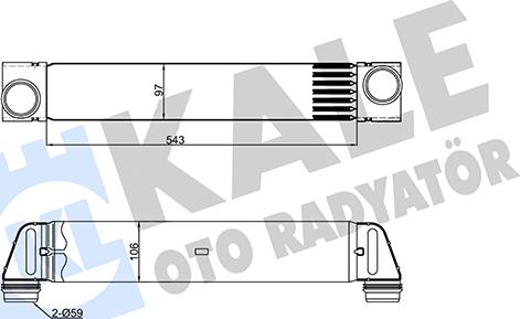 KALE OTO RADYATÖR 344815 - Интеркулер autocars.com.ua