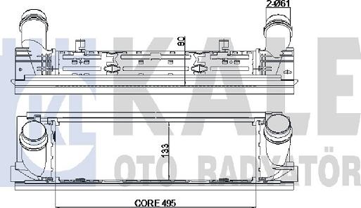 KALE OTO RADYATÖR 344825 - Интеркулер autocars.com.ua