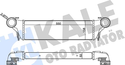 KALE OTO RADYATÖR 344845 - Интеркулер autocars.com.ua