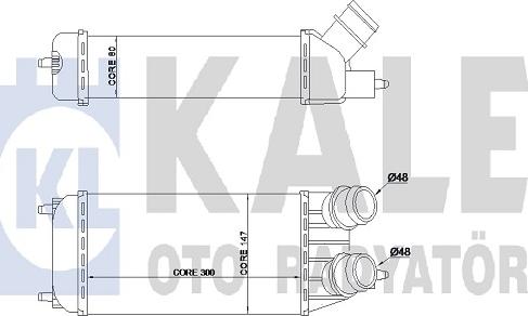 KALE OTO RADYATÖR 344895 - Интеркулер autocars.com.ua