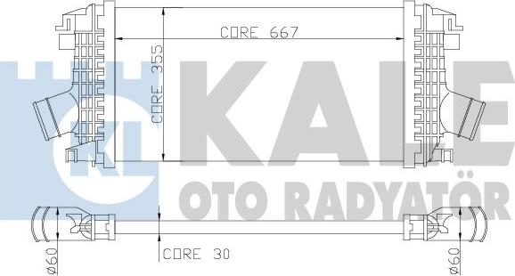 KALE OTO RADYATÖR 344900 - Интеркулер autocars.com.ua