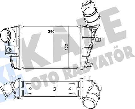 KALE OTO RADYATÖR 344905 - Интеркулер autocars.com.ua