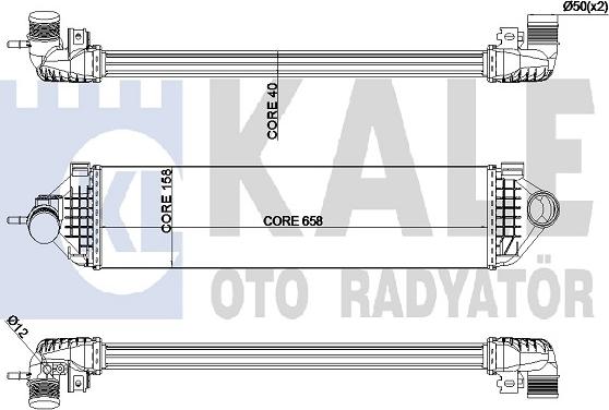 KALE OTO RADYATÖR 344915 - Интеркулер autocars.com.ua