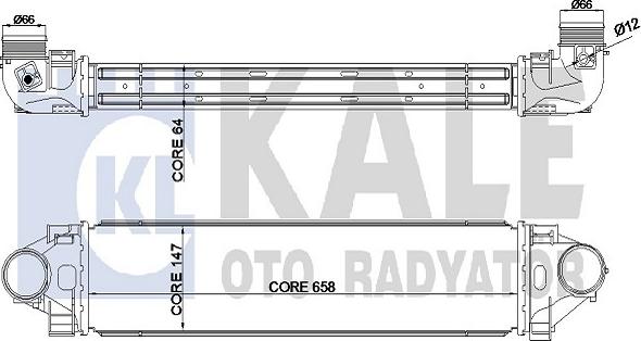 KALE OTO RADYATÖR 344930 - Интеркулер autocars.com.ua