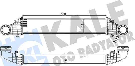 KALE OTO RADYATÖR 344985 - Интеркулер autocars.com.ua