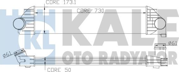 KALE OTO RADYATÖR 345035 - Интеркулер autocars.com.ua
