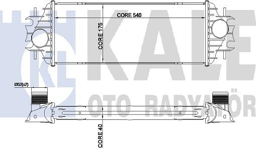 KALE OTO RADYATÖR 345045 - Интеркулер autocars.com.ua