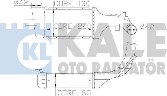 KALE OTO RADYATÖR 345300 - Интеркулер autocars.com.ua