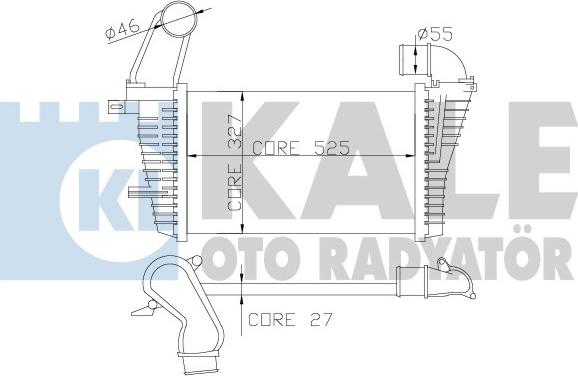 KALE OTO RADYATÖR 345900 - Интеркулер autocars.com.ua