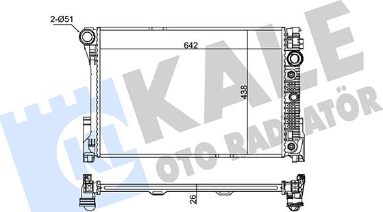 KALE OTO RADYATÖR 345975 - Радиатор, охлаждение двигателя autodnr.net