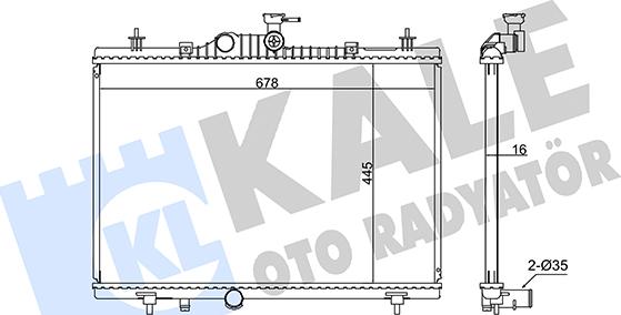 KALE OTO RADYATÖR 346015 - Радиатор, охлаждение двигателя autodnr.net