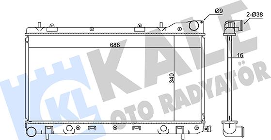 KALE OTO RADYATÖR 346030 - Радіатор, охолодження двигуна autocars.com.ua