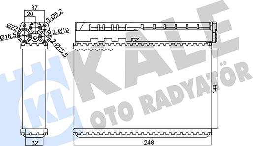 KALE OTO RADYATÖR 346270 - Теплообмінник, опалення салону autocars.com.ua