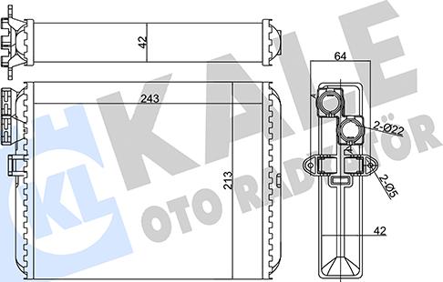 KALE OTO RADYATÖR 346430 - Теплообменник, отопление салона autodnr.net