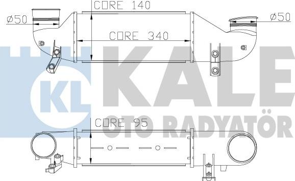 KALE OTO RADYATÖR 346500 - Интеркулер autocars.com.ua