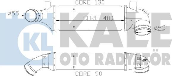 KALE OTO RADYATÖR 346600 - Интеркулер autocars.com.ua