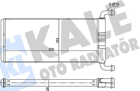 KALE OTO RADYATÖR 346620 - Теплообменник, отопление салона autodnr.net