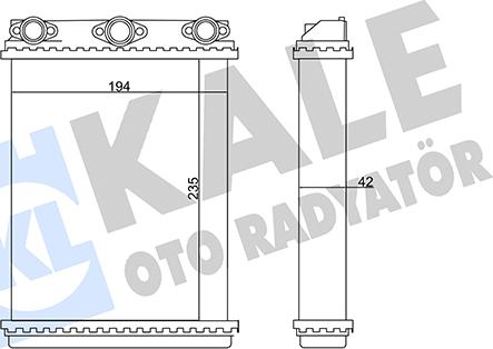 KALE OTO RADYATÖR 346635 - Теплообмінник, опалення салону autocars.com.ua