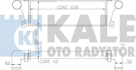 KALE OTO RADYATÖR 347100 - Интеркулер autocars.com.ua