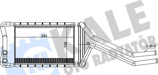 KALE OTO RADYATÖR 347365 - Теплообменник, отопление салона autodnr.net