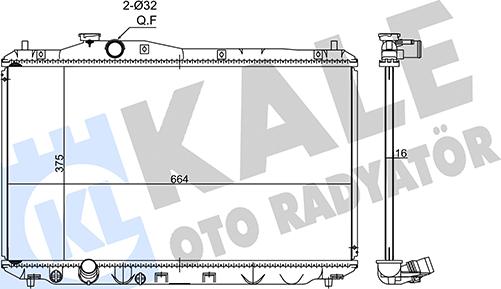 KALE OTO RADYATÖR 347560 - Радіатор, охолодження двигуна autocars.com.ua