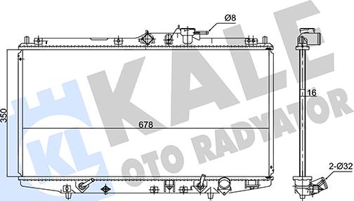 KALE OTO RADYATÖR 347585 - Радіатор, охолодження двигуна autocars.com.ua