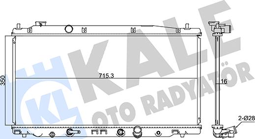 KALE OTO RADYATÖR 347710 - Радіатор, охолодження двигуна autocars.com.ua