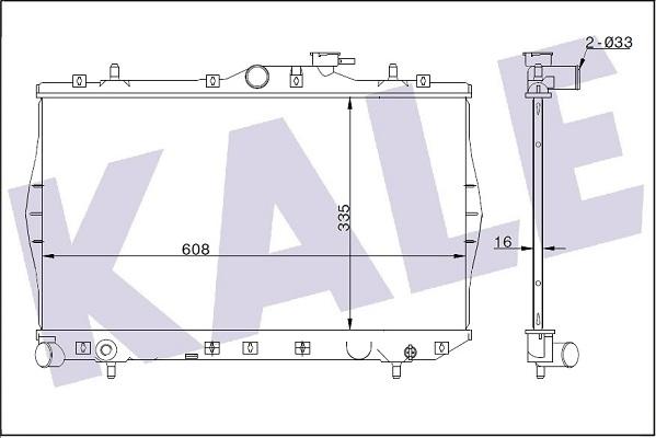 KALE OTO RADYATÖR 347780 - Радіатор, охолодження двигуна autocars.com.ua