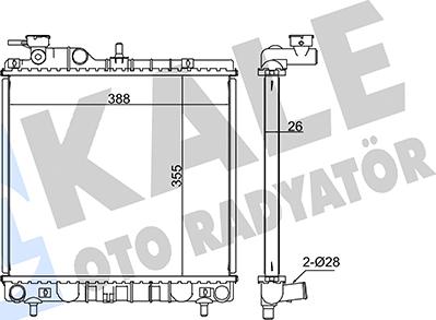 KALE OTO RADYATÖR 347820 - Радіатор, охолодження двигуна autocars.com.ua