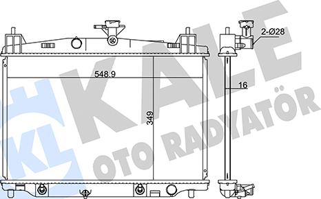 KALE OTO RADYATÖR 347890 - Радіатор, охолодження двигуна autocars.com.ua