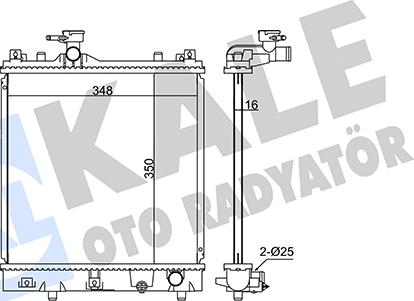 KALE OTO RADYATÖR 348060 - Радиатор, охлаждение двигателя autodnr.net