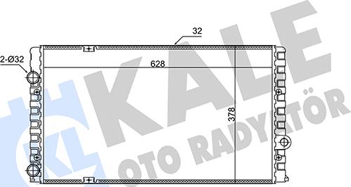 KALE OTO RADYATÖR 348250 - Радіатор, охолодження двигуна autocars.com.ua