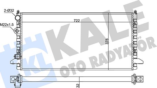 KALE OTO RADYATÖR 348295 - Радиатор, охлаждение двигателя autodnr.net