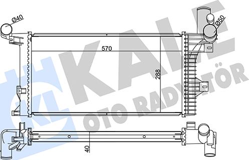 KALE OTO RADYATÖR 349305 - Радиатор, охлаждение двигателя autodnr.net