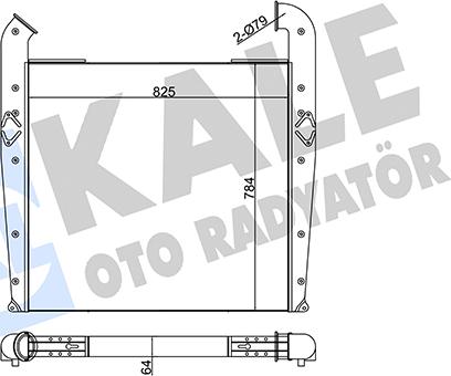 KALE OTO RADYATÖR 349320 - Интеркулер autocars.com.ua