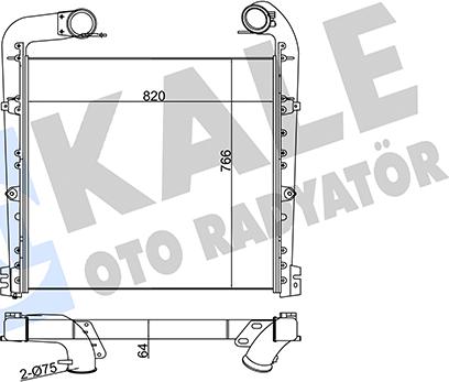 KALE OTO RADYATÖR 349325 - Интеркулер autocars.com.ua