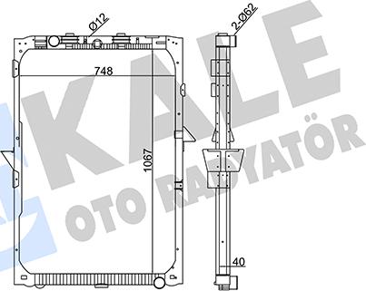 KALE OTO RADYATÖR 349365 - Радіатор, охолодження двигуна autocars.com.ua