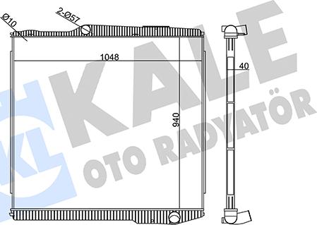 KALE OTO RADYATÖR 349480 - Радіатор, охолодження двигуна autocars.com.ua